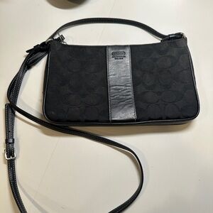 Coach Signature Slim Black Crossbody